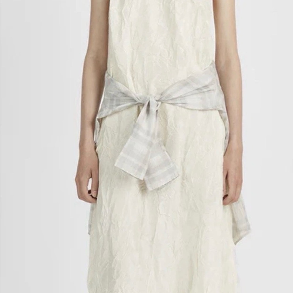 R13 Cream Garment with Label Detail